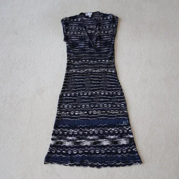 Gorgeous Missoni made in Italy V neck knit midi dress US Size 6 - Picture 4 of 10